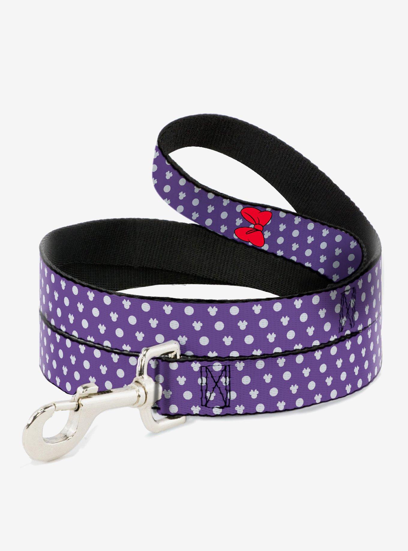 Disney Minnie Mouse Bow Ears Monogram Dots Dog Leash, , hi-res