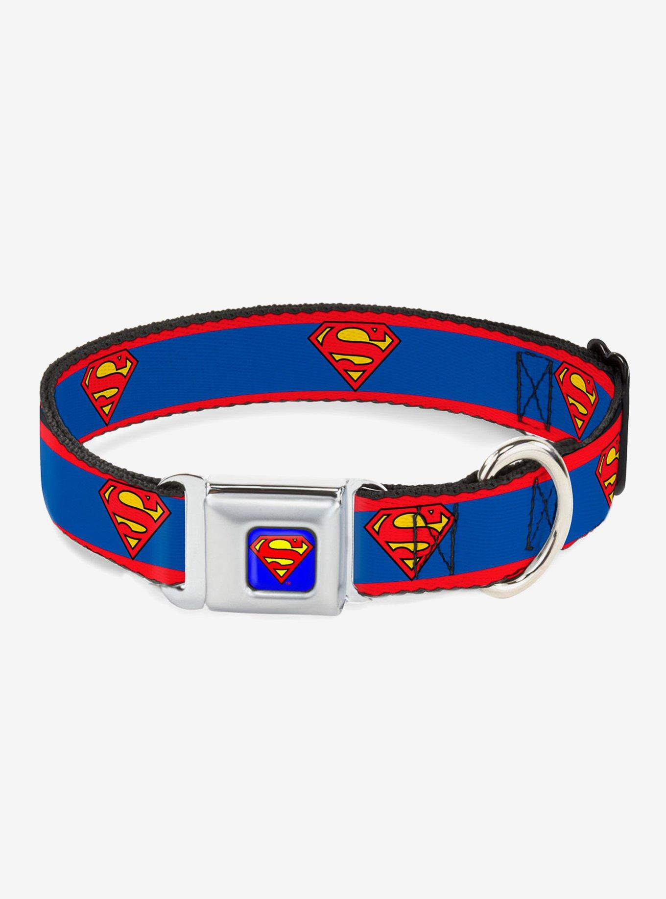 DC Comics Superman Shield Logo Dog Collar Seatbelt Buckle, MULTICOLOR, hi-res