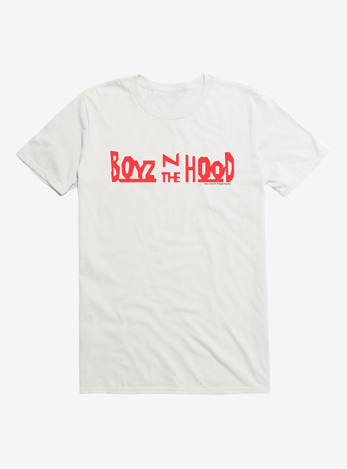 Boyz N The Hood Bold Red Logo T-Shirt, WHITE, hi-res