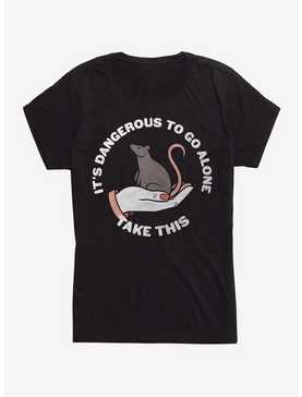 It's Dangerous To Go Alone Take This Rat Girls T-Shirt, , hi-res