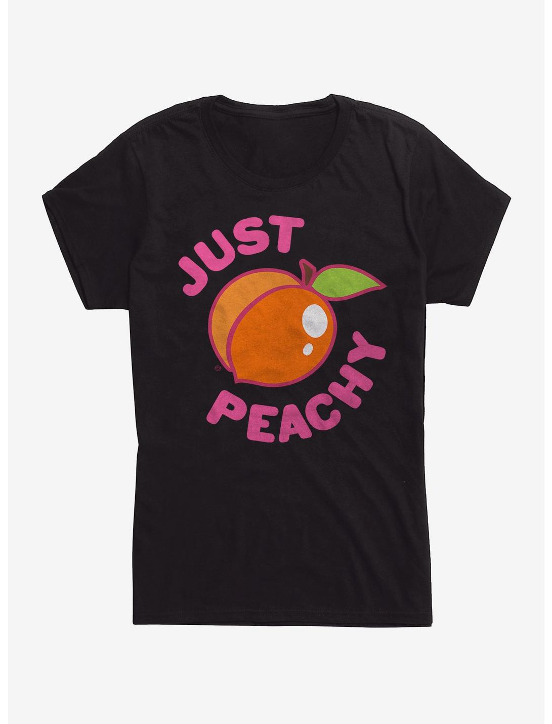 Just Peachy Peach Girls T-Shirt, BLACK, hi-res