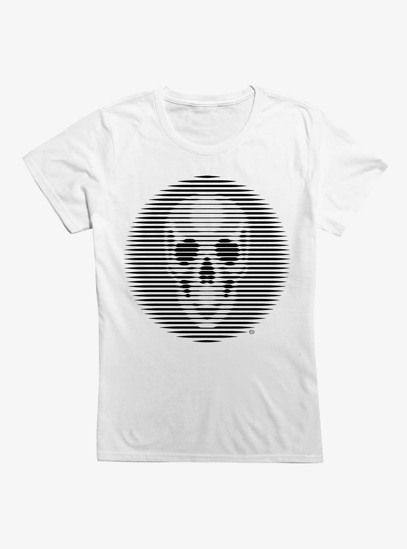 Skull Optical Illusion Girls T-Shirt, , hi-res