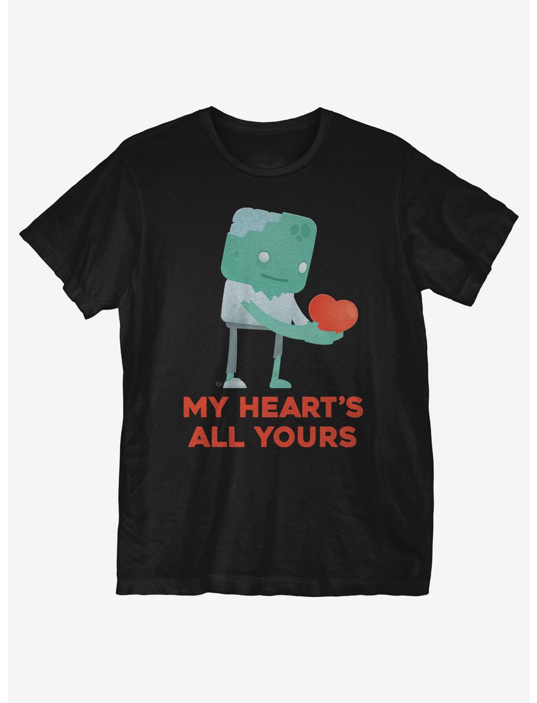 Cube Zombie My Heart's All Yours T-Shirt, BLACK, hi-res