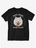 Dog Hair Adds Flair T-Shirt, BLACK, hi-res