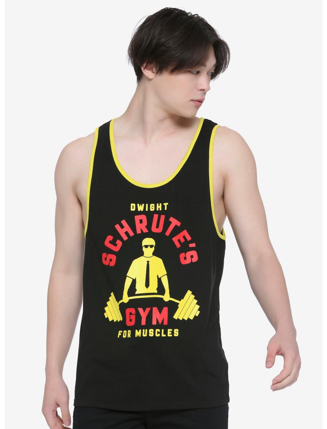 The Office Dwight Schrute's Gym For Muscles Tank Top, BLACK, hi-res