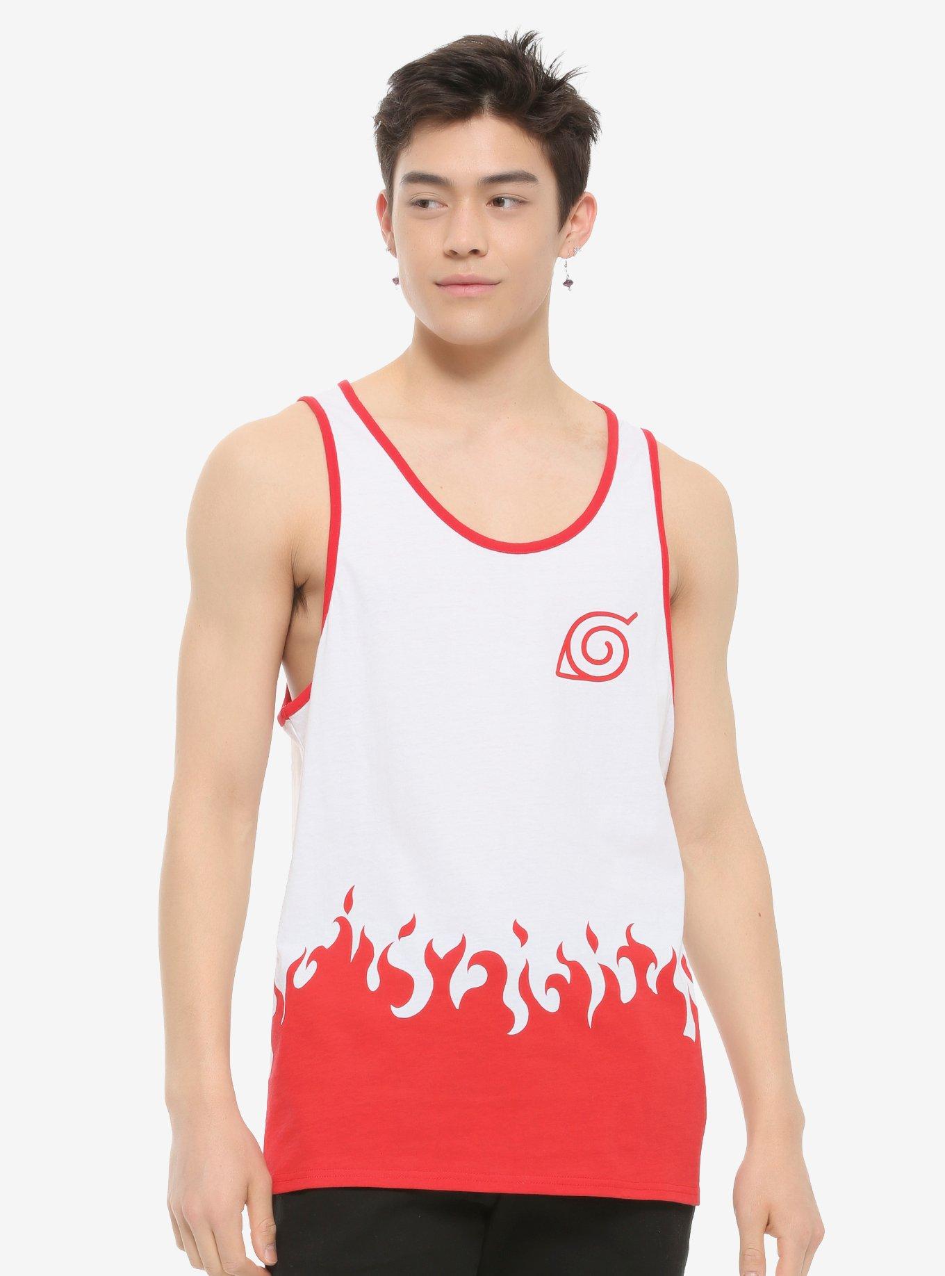 Naruto Uzumaki Anime Men'S Tank Top – BlacksWhite