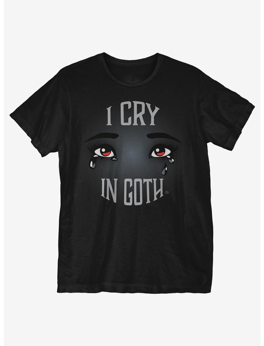 I Cry In Goth T-Shirt, BLACK, hi-res