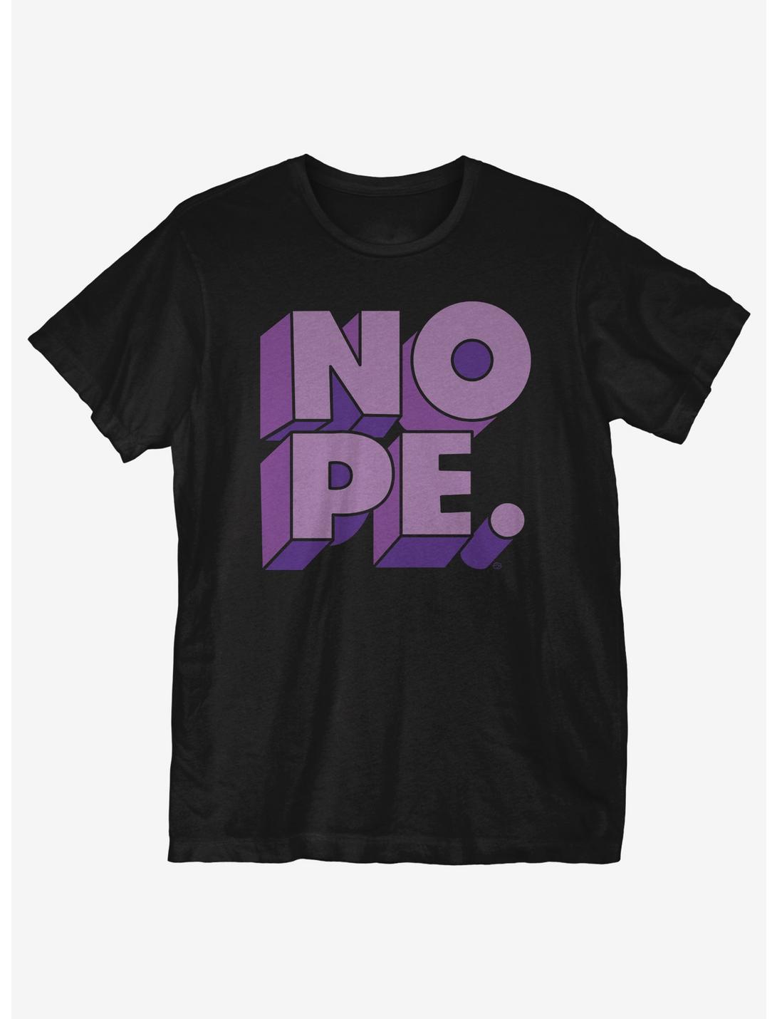 Nope Letters T-Shirt, BLACK, hi-res