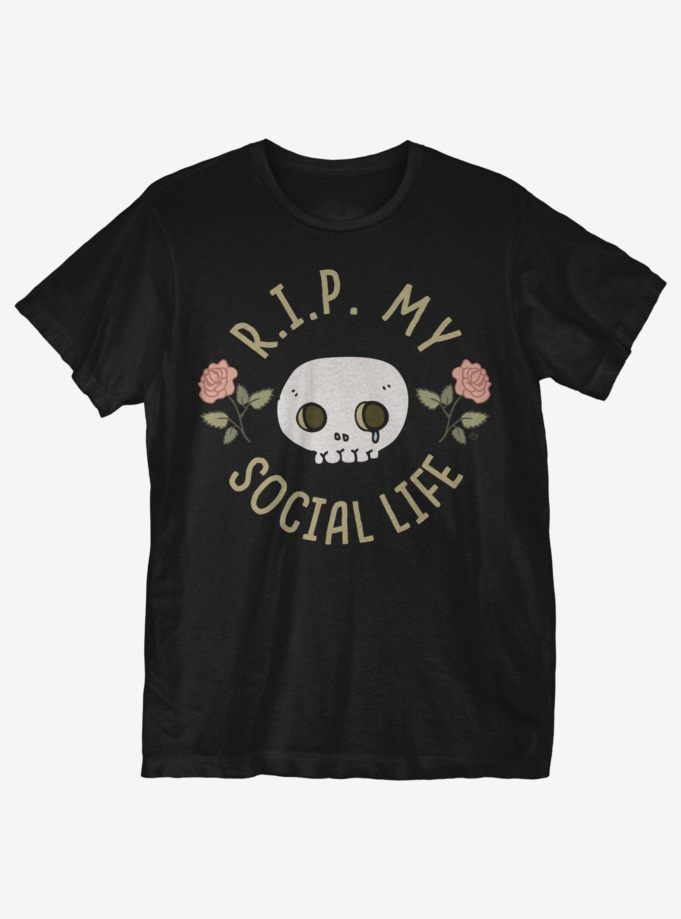 R.I.P. My Social Life T-Shirt, BLACK, hi-res