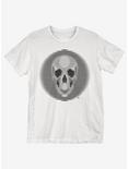 Skull Optical Illusion T-Shirt, WHITE, hi-res