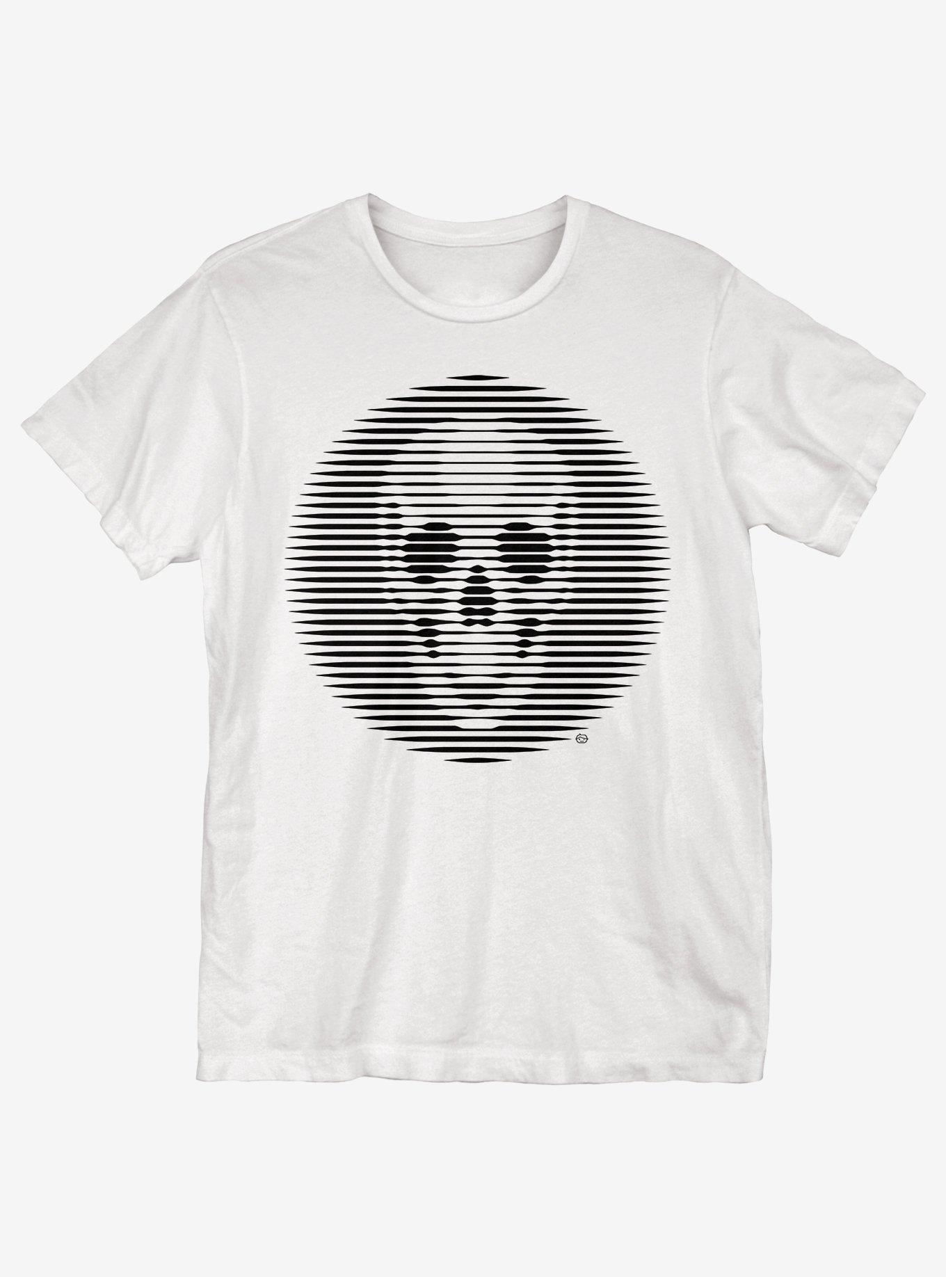 Skull Optical Illusion T-Shirt - WHITE | Hot Topic