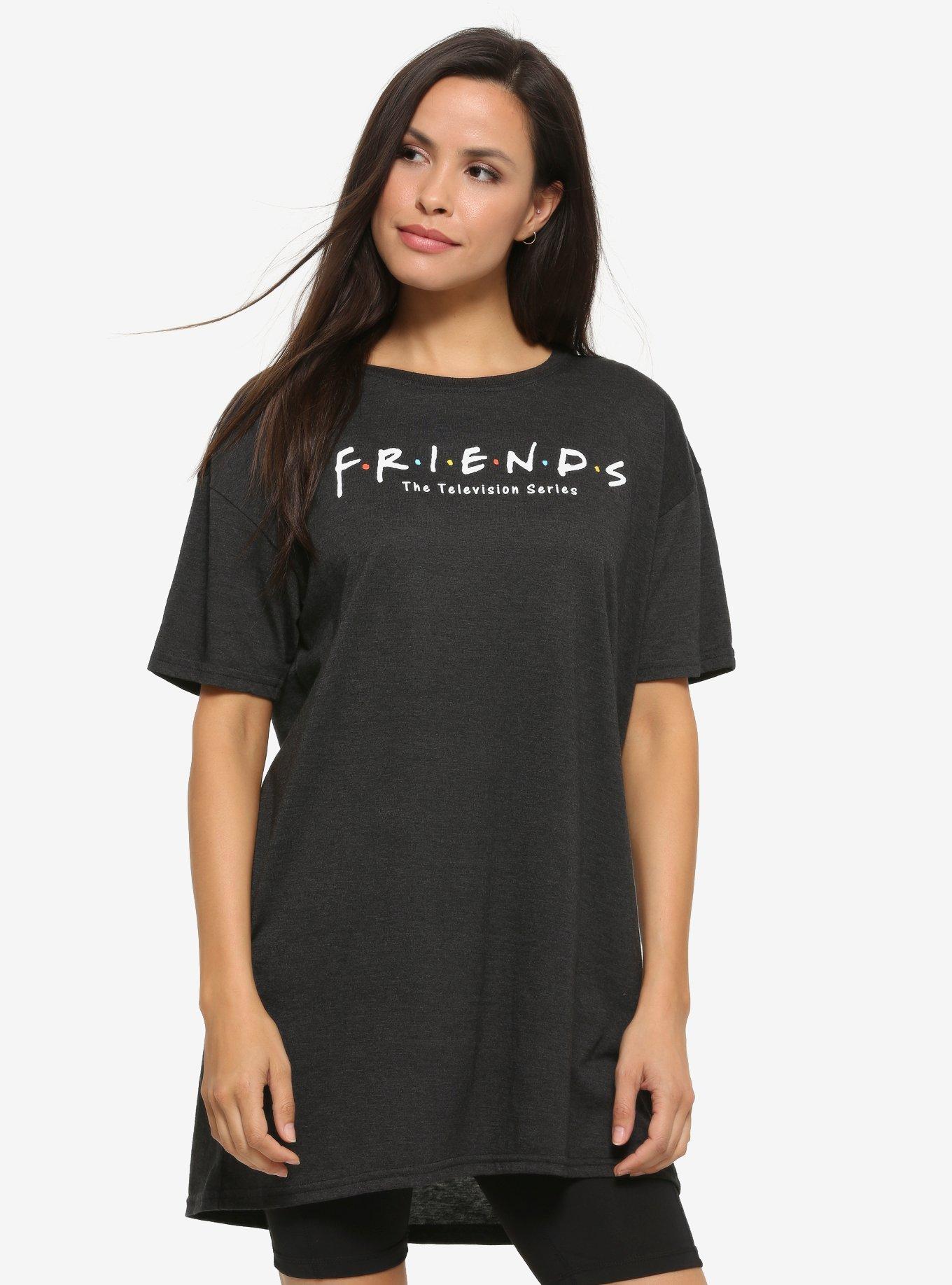 Friends Logo Women's Sleep Shirt - BoxLunch Exclusive, MULTI, hi-res