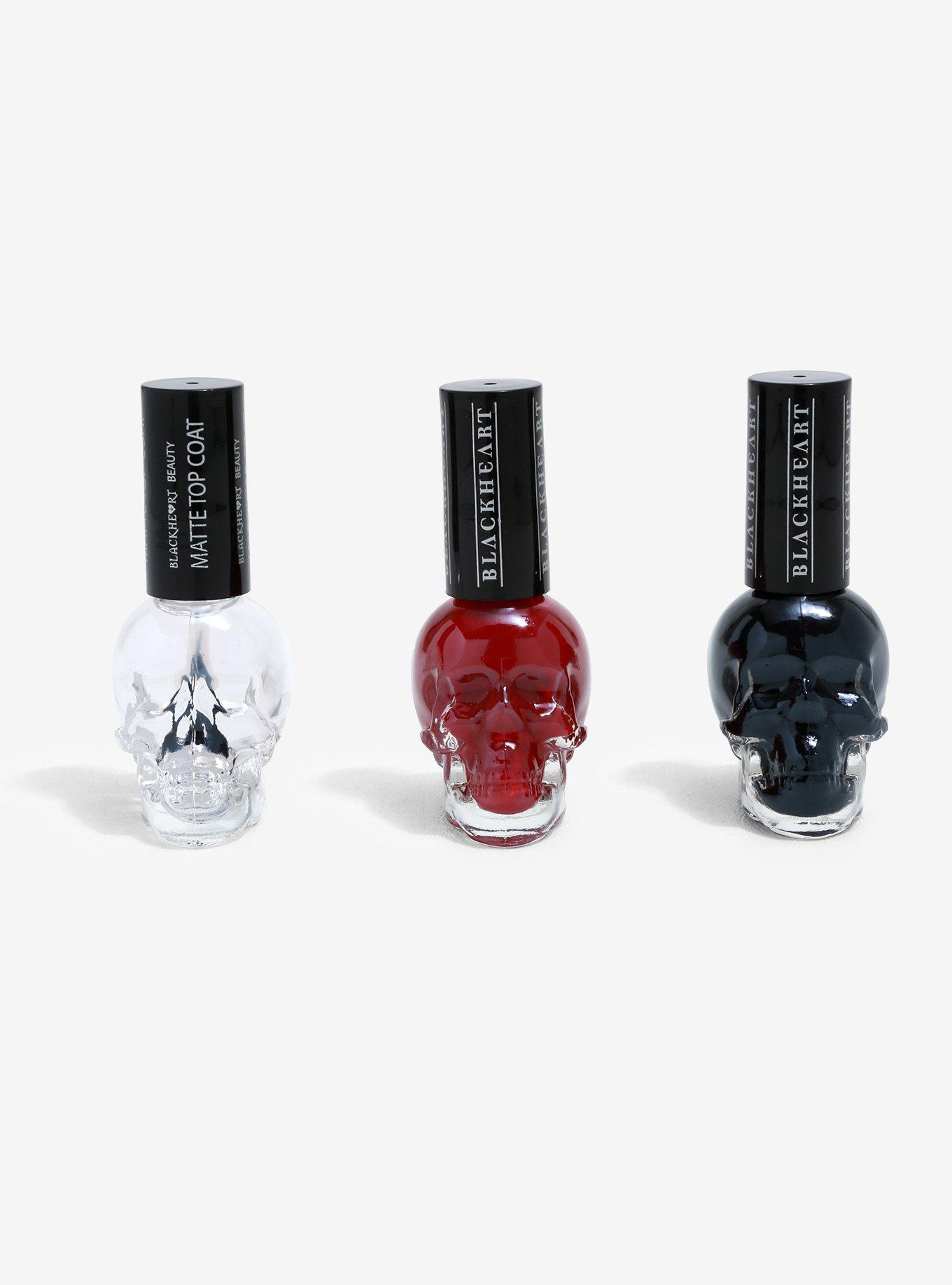 Black & Red Basic Nail Polish Set, , hi-res