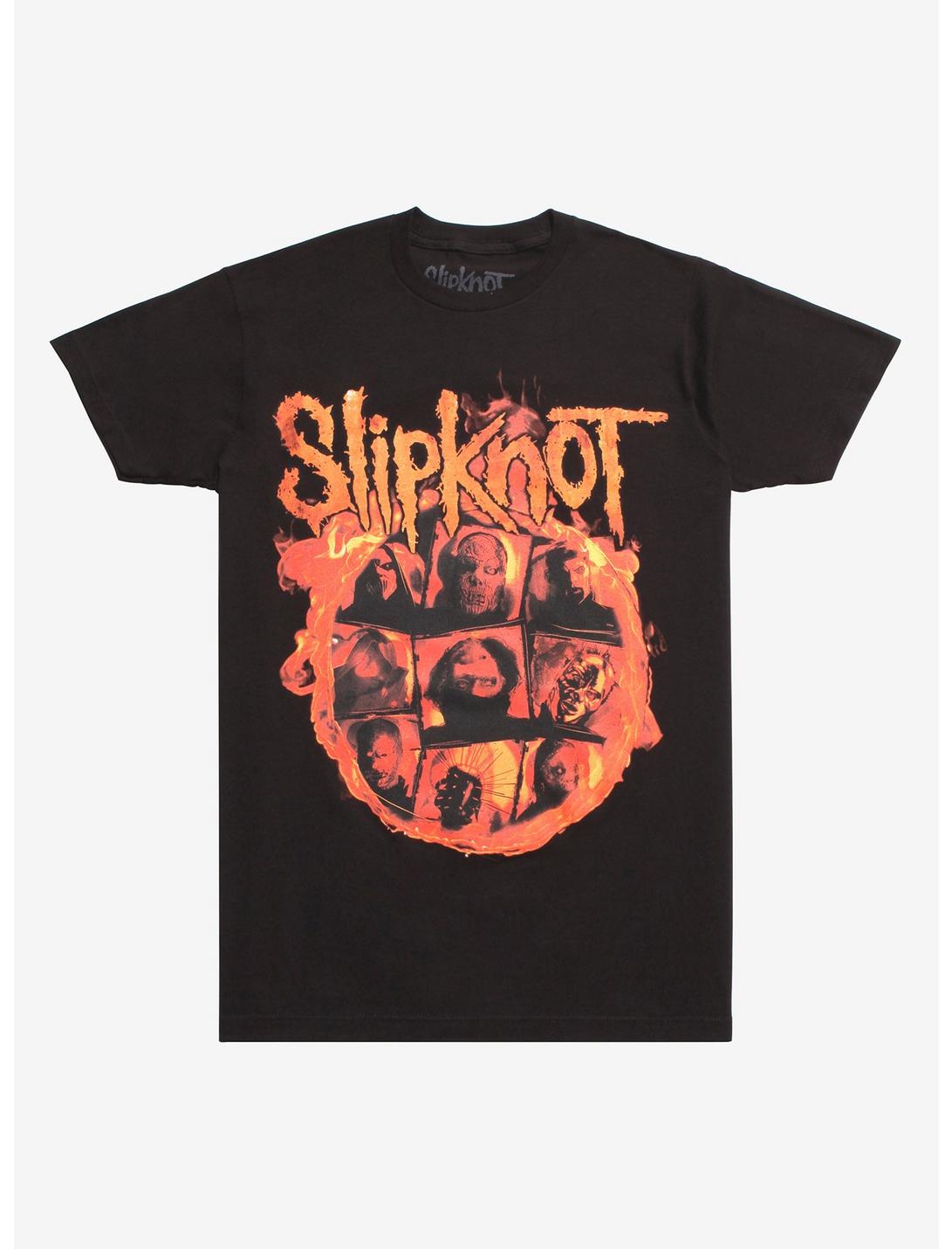 Slipknot We Are Not Your Kind Flames T-Shirt, BLACK, hi-res