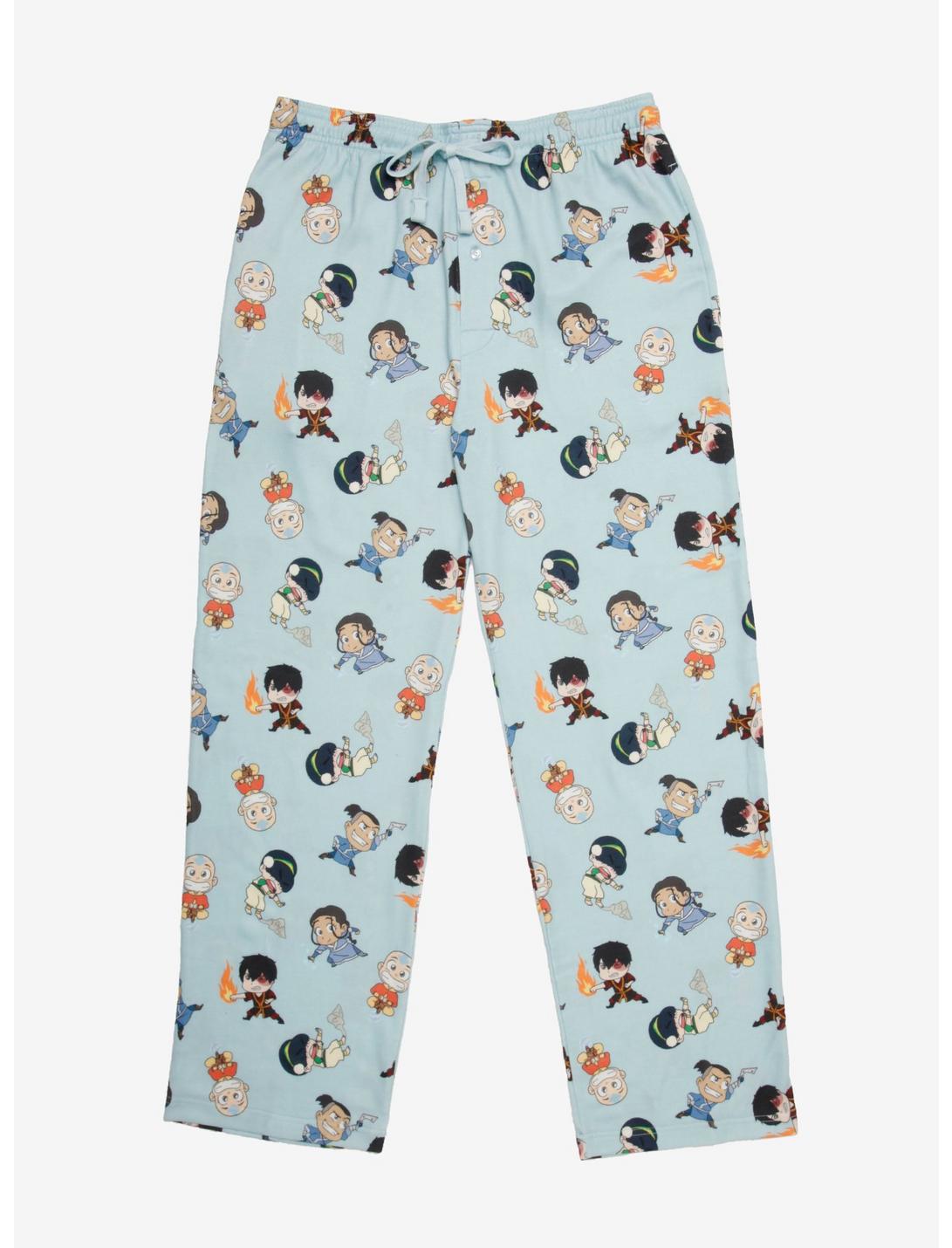 Avatar: The Last Airbender Chibi Allover Print Sleep Pants - BoxLunch Exclusive, MULTI, hi-res