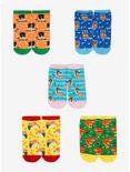 Cats & Food Allover Print Ankle Sock Set - BoxLunch Exclusive, , hi-res