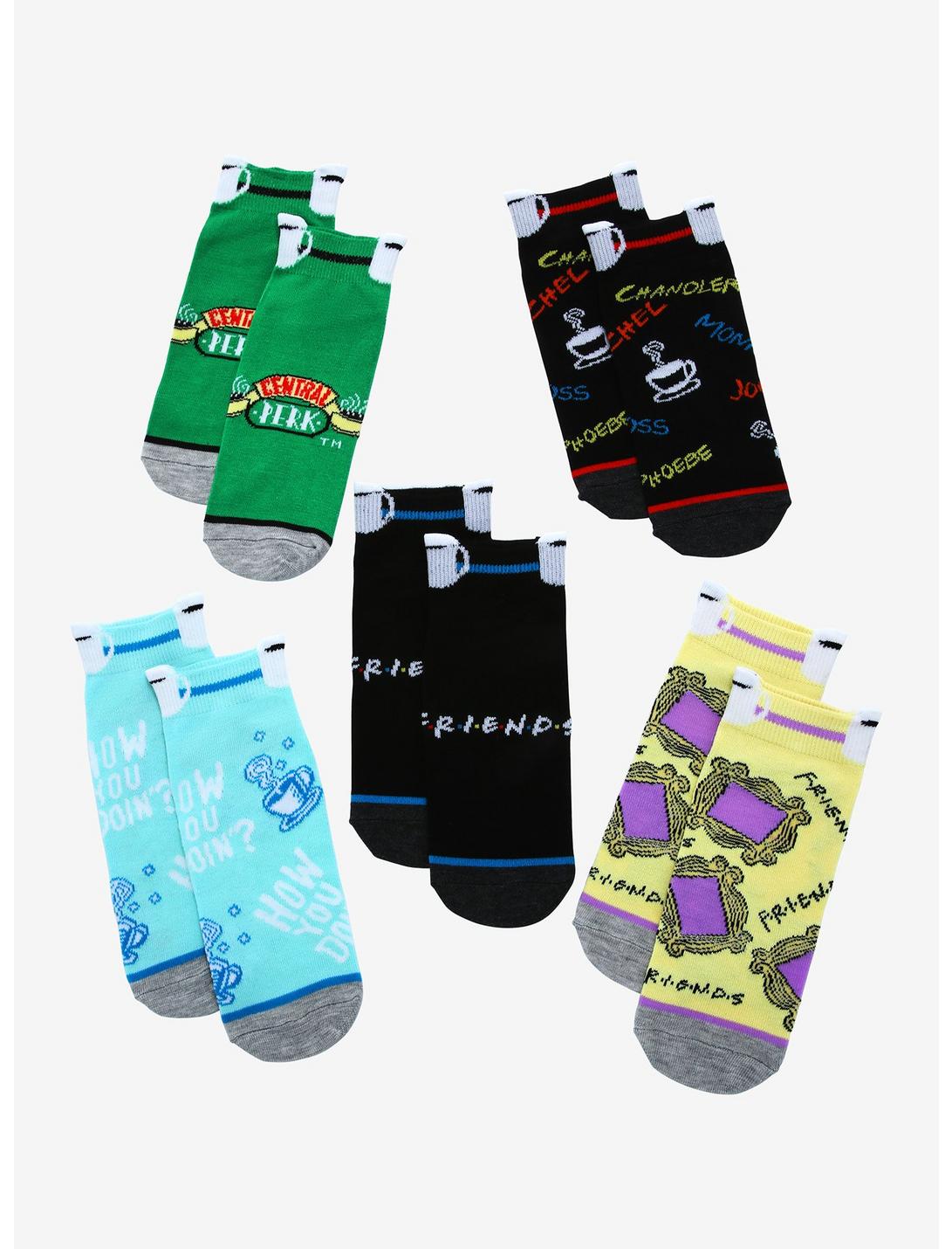 Friends Icons Tab Sock Set - BoxLunch Exclusive, , hi-res