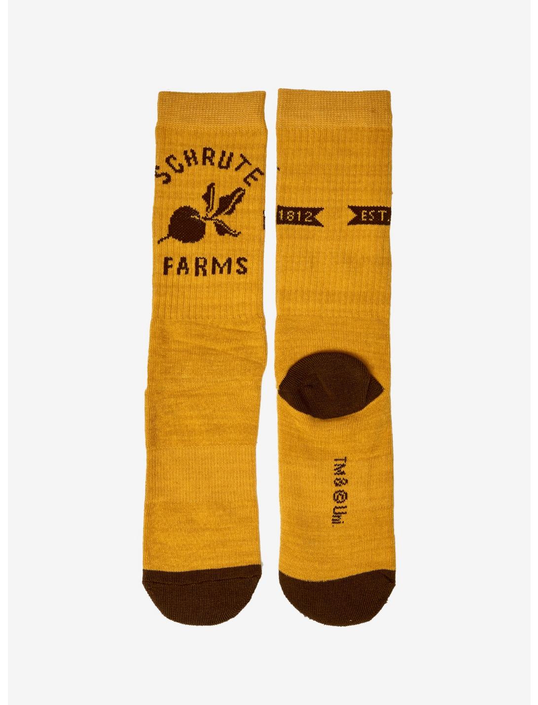 The Office Schrute Farms Crew Socks - BoxLunch Exclusive, , hi-res