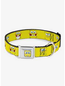 SpongeBob Expressions Dog Collar Seatbelt Buckle, , hi-res