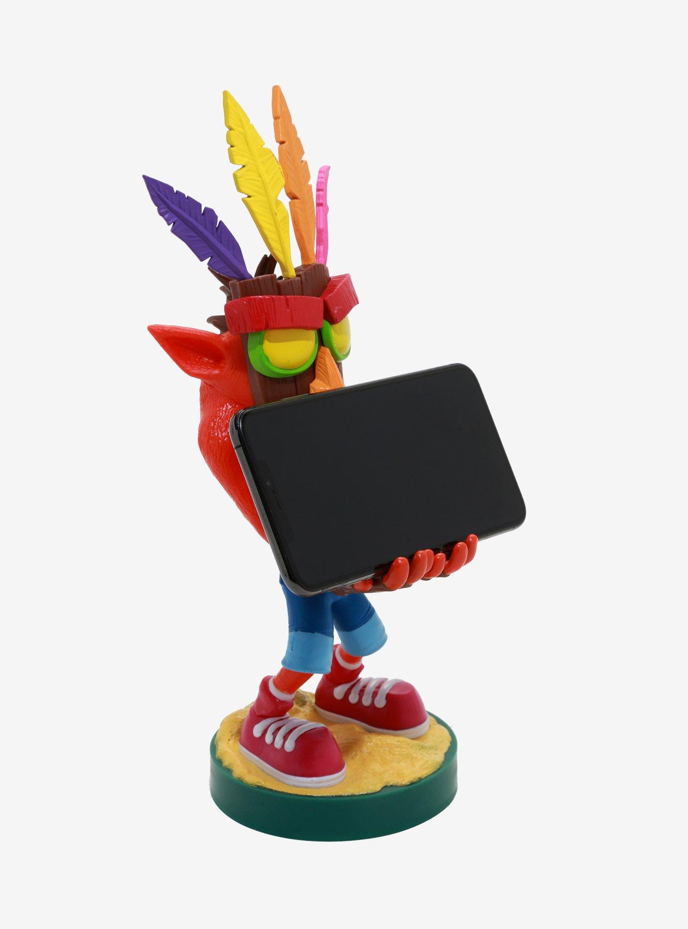 Exquisite Gaming Crash Bandicoot Cable Guys Crash Aku Aku Phone &  Controller Holder