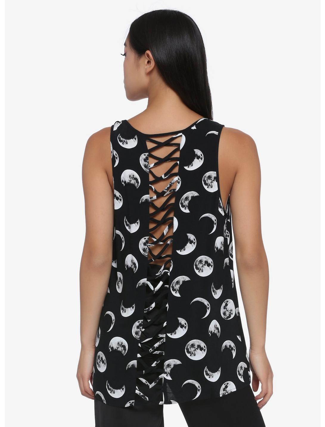 Moon Phases Strappy Back Girls Tank Top, MULTI, hi-res