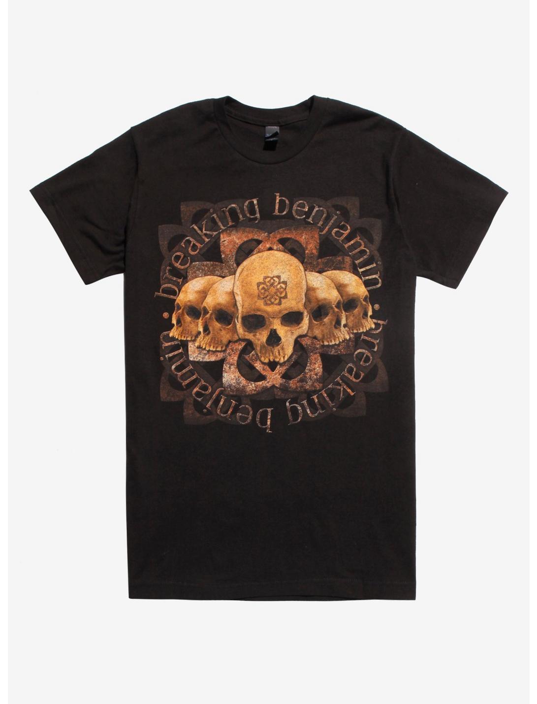 Breaking Benjamin Skull Logo T-Shirt, BLACK, hi-res