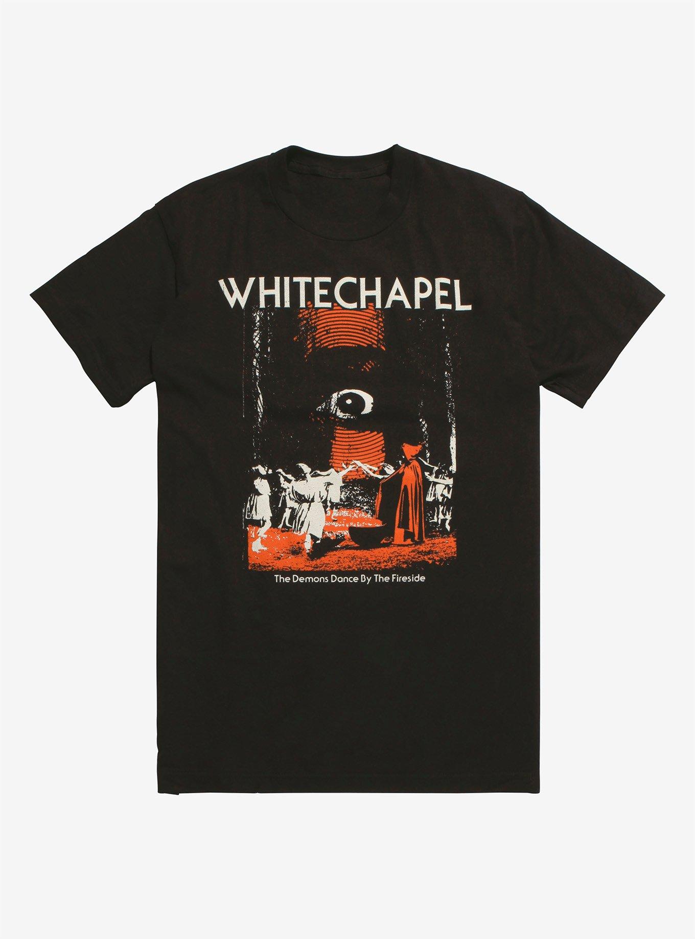 Whitechapel Demons Dance By The Fireside T-Shirt, BLACK, hi-res
