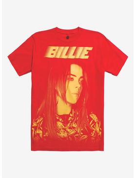 Plus Size Billie Eilish Orange Portrait T-Shirt, , hi-res