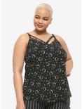 Moons & Stars Girls Strappy Crop Tank Top Plus Size, MULTI, hi-res