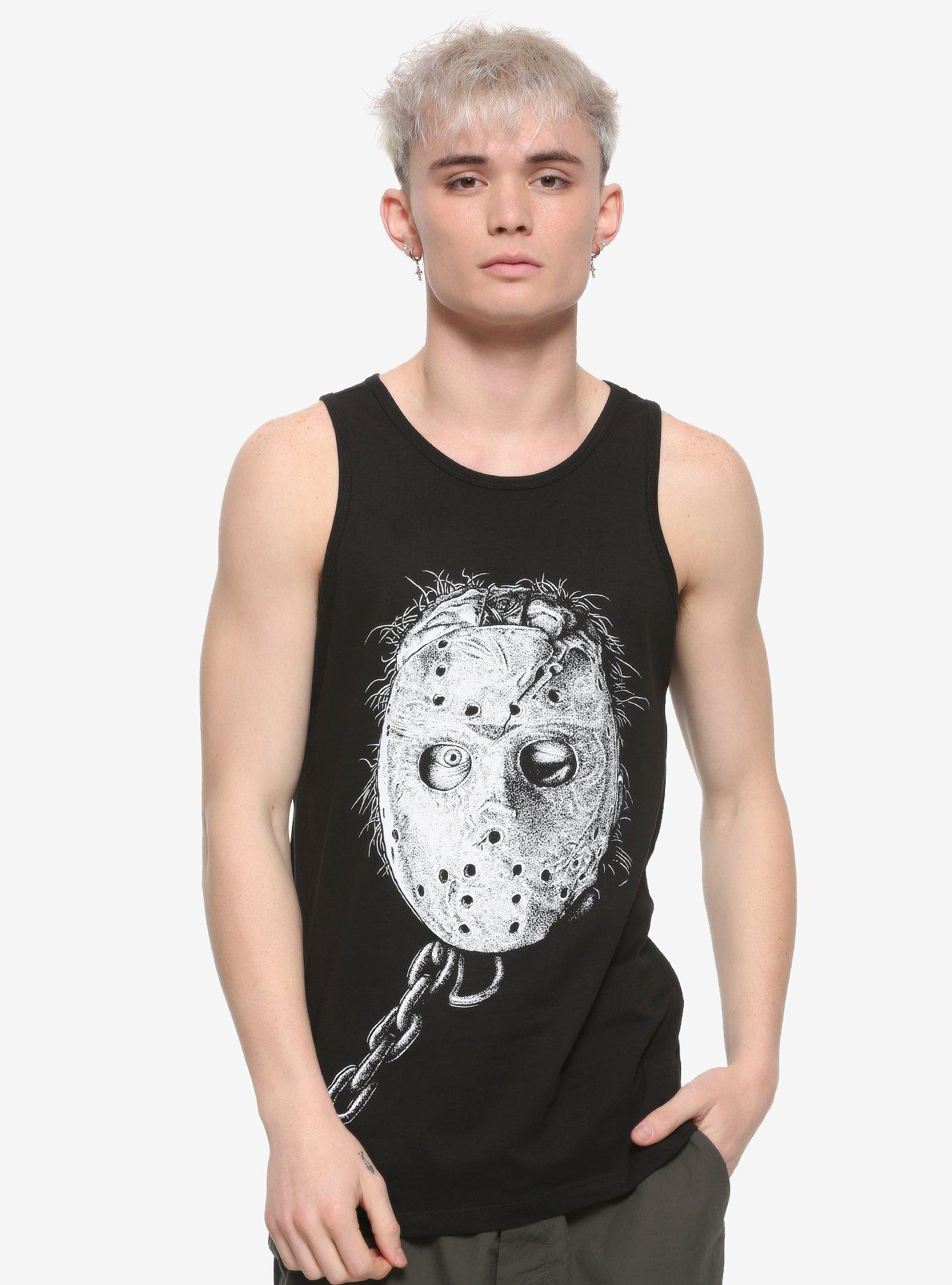 Friday The 13th Jason Portrait Tank Top, BLACK, hi-res