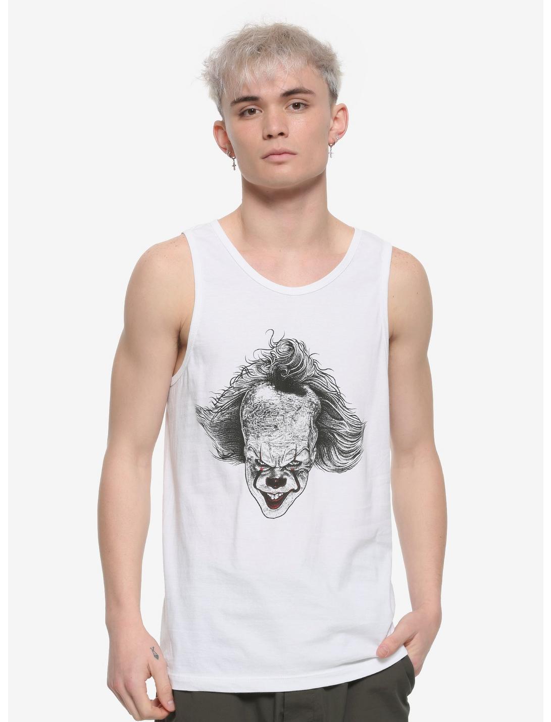 IT Pennywise You'll Float Too Tank Top, WHITE, hi-res
