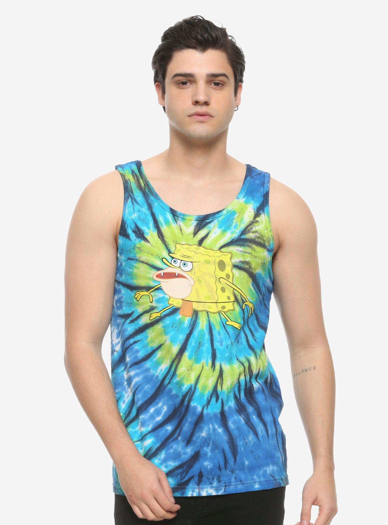 SpongeBob SquarePants SpongeGar Tie-Dye Tank Top, MULTI, hi-res