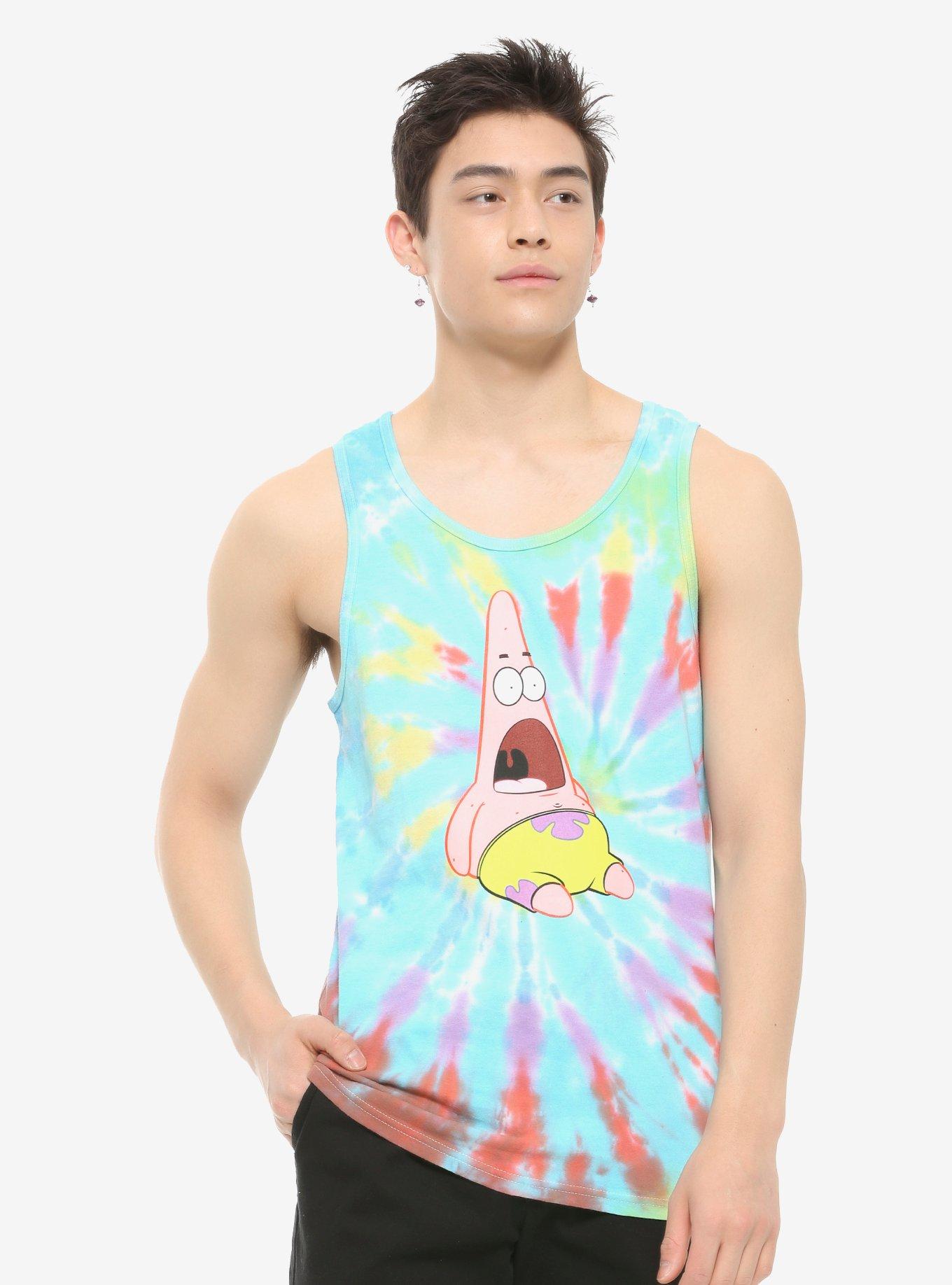 SpongeBob SquarePants Surprised Patrick Tie-Dye Tank Top, MULTI, hi-res