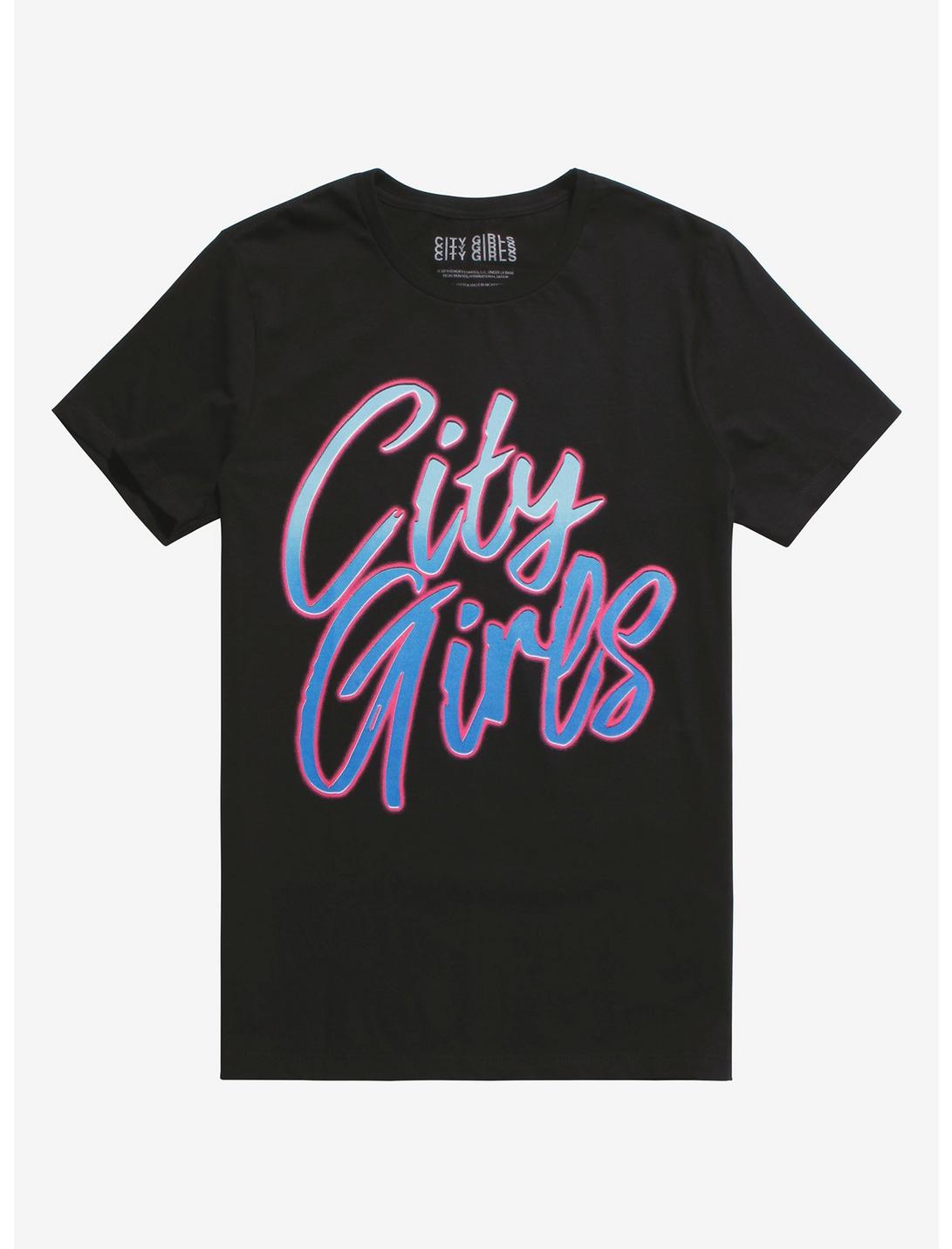 City Girls Neon Logo T-Shirt, BLACK, hi-res