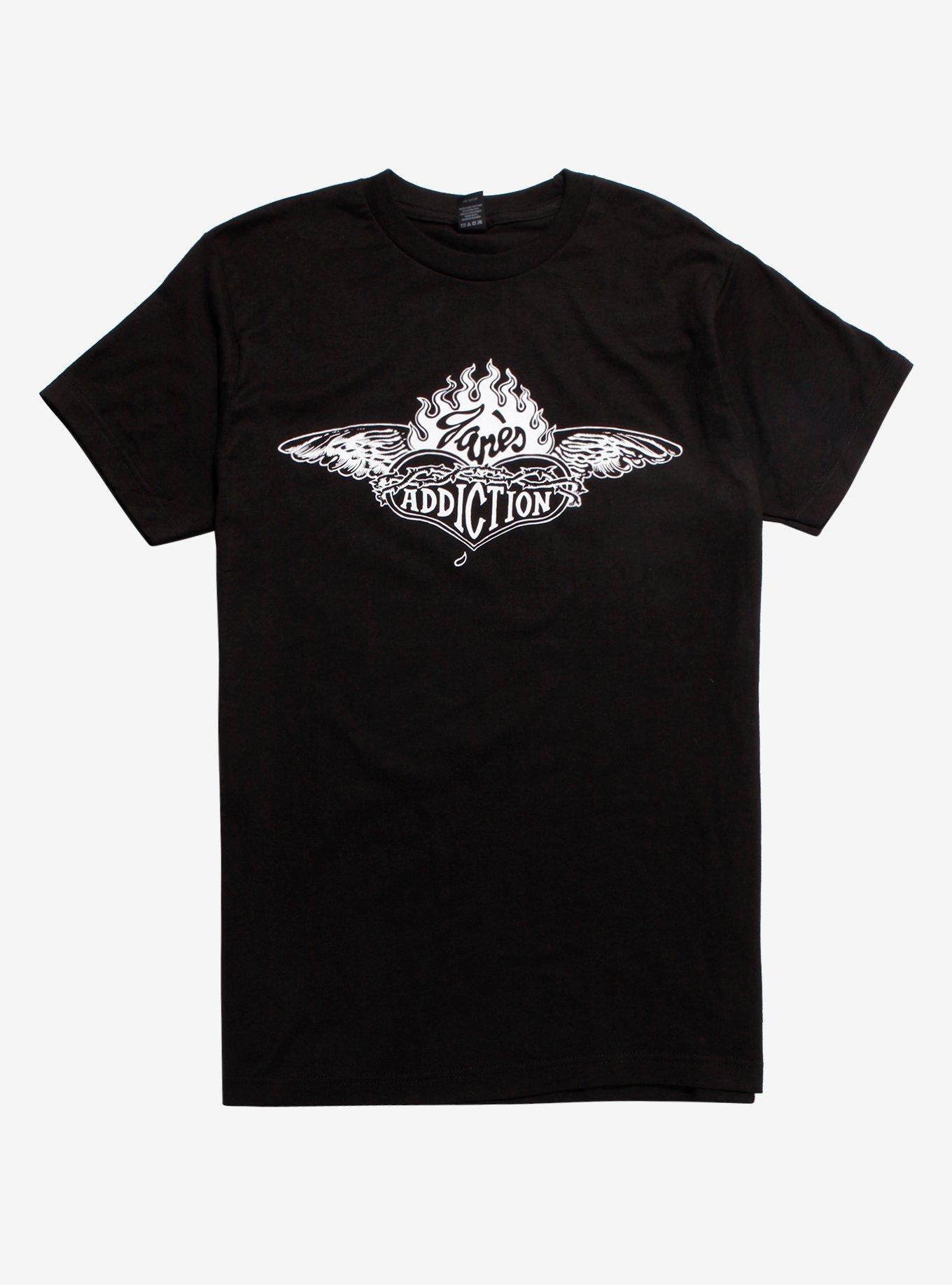 Jane's Addiction Sacred Heart T-Shirt, BLACK, hi-res