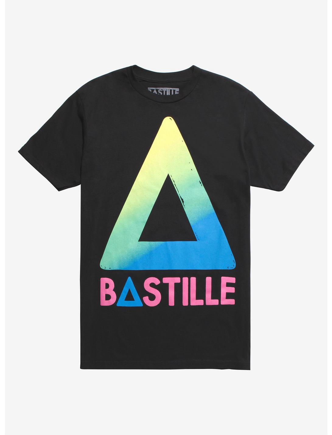 Bastille Rainbow Logo T-Shirt, BLACK, hi-res