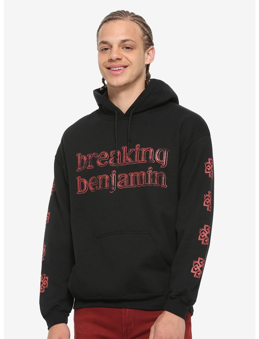 Breaking Benjamin Cross Logo Hoodie, BLACK, hi-res