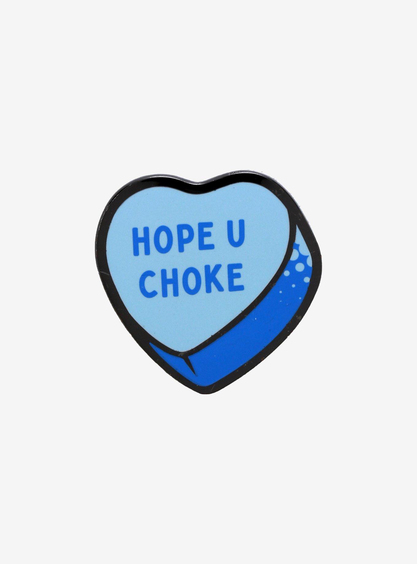 Candy Heart HOPE U CHOKE Enamel Pin, , hi-res