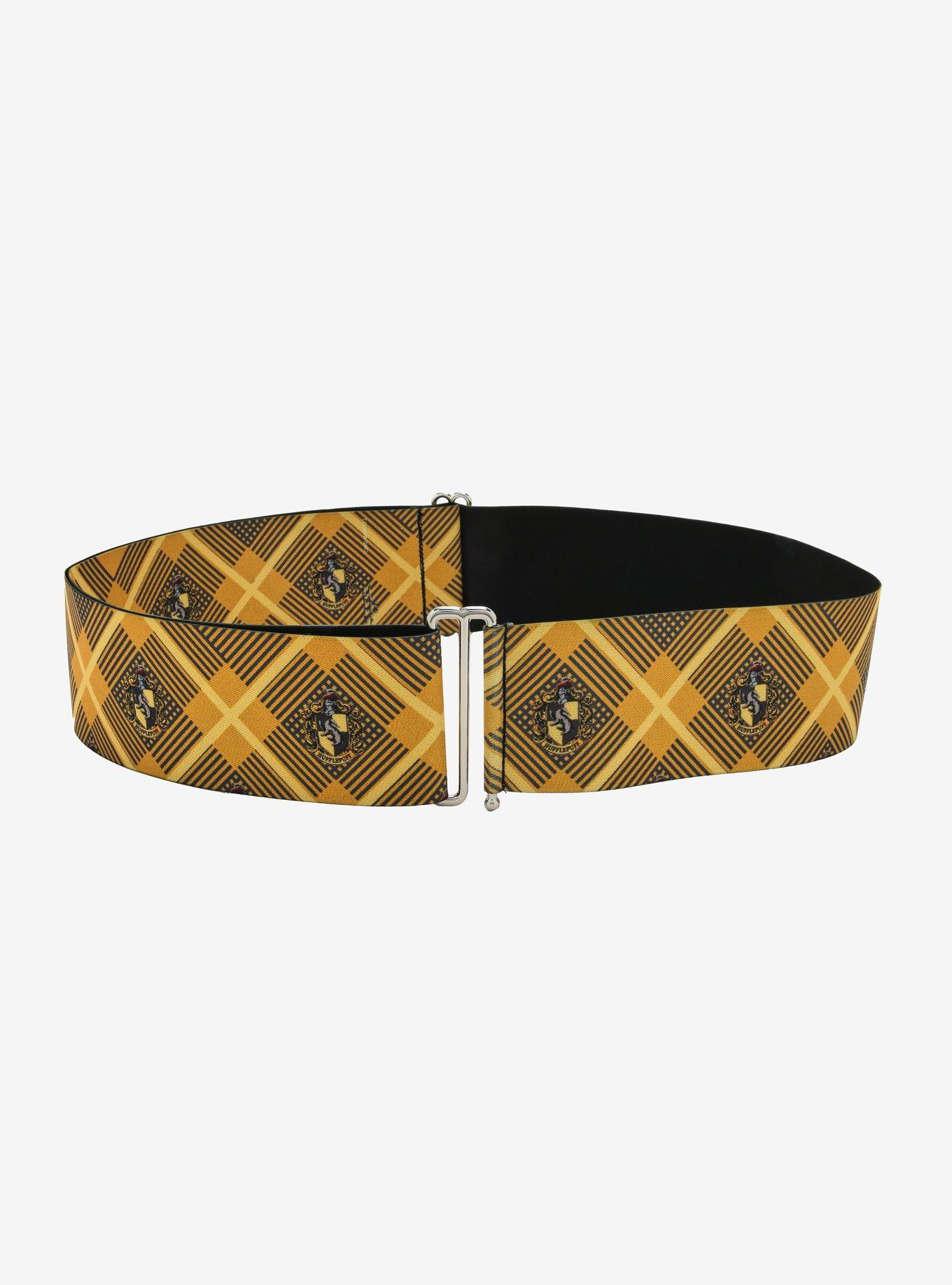 Buckle-Down Harry Potter Hufflepuff Plaid Cinch Belt, MULTI, hi-res
