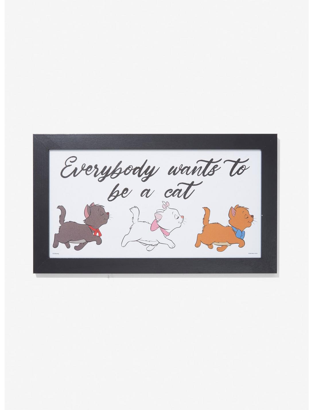 Disney The Aristocats Everybody Wants To Be A Cat Wood Wall Art, , hi-res