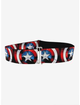 Buckle-Down Marvel Captain America Shield Cinch Belt, , hi-res