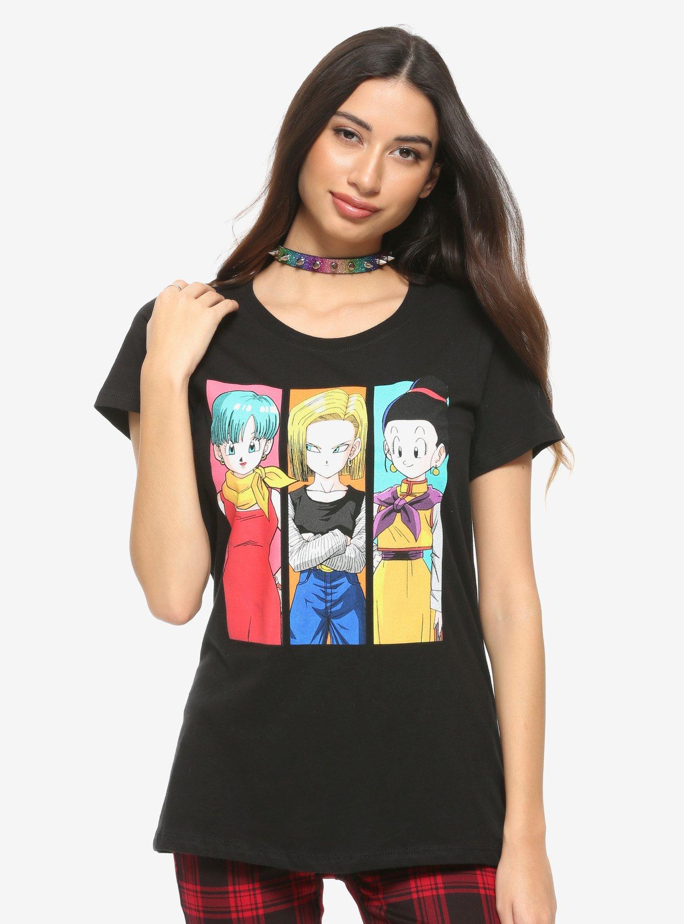 Dragon Ball Z Bulma Android 18 & Chi-Chi Girls T-Shirt, MULTI, hi-res