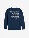 Marvel Avengers: Endgame Name List Sweatshirt, NAVY, hi-res