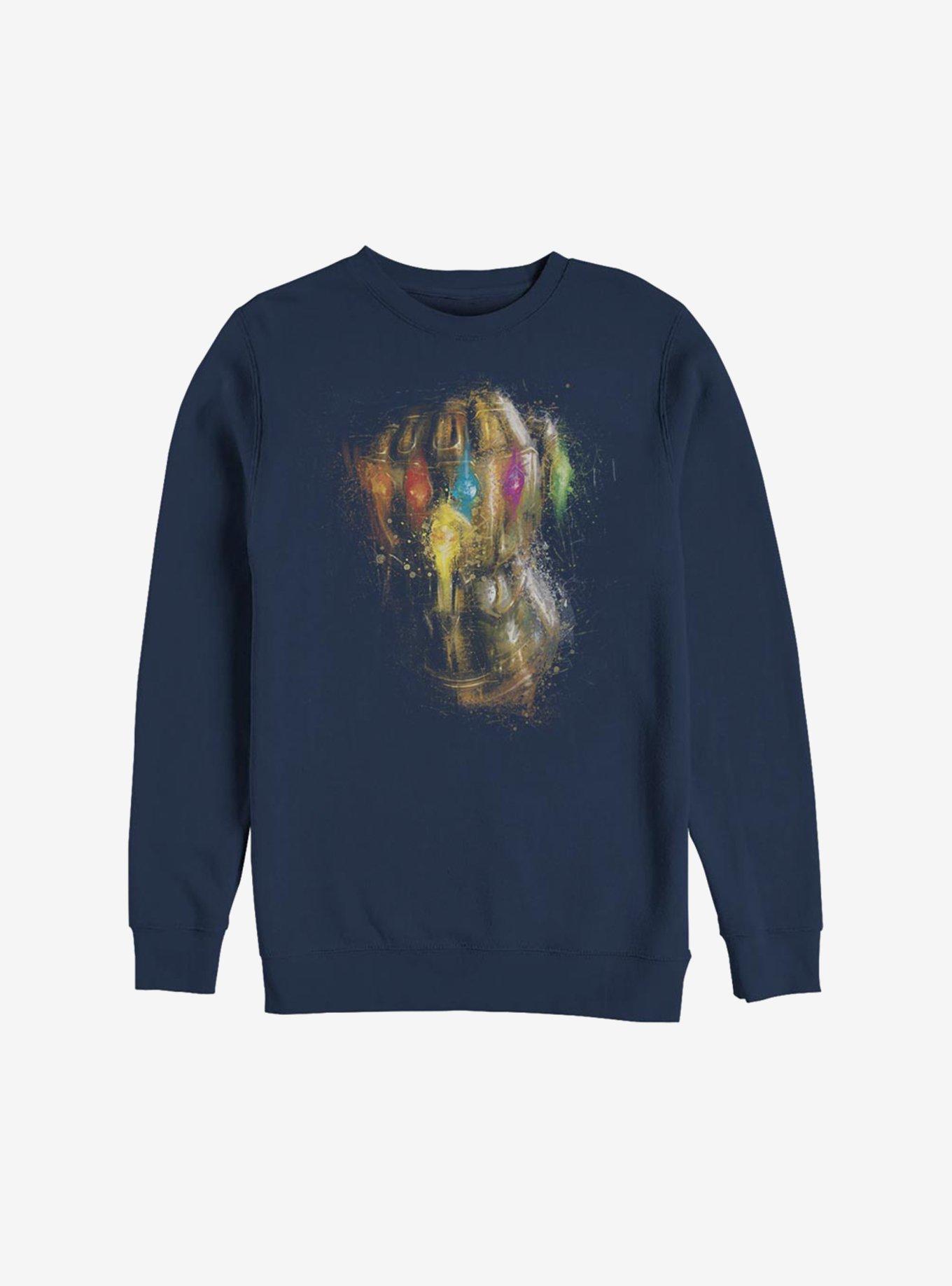 Marvel Avengers: Endgame Painted Glove Sweatshirt, NAVY, hi-res