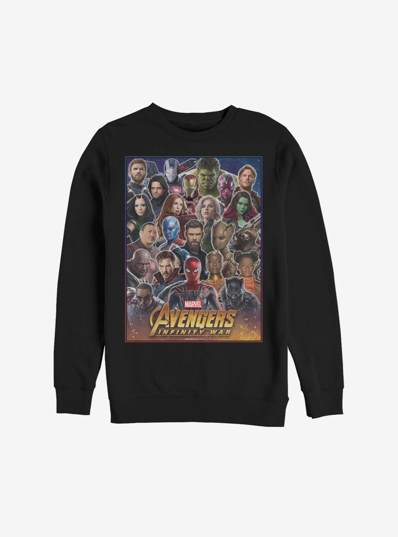 Marvel Avengers: Endgame Together To Fight Sweatshirt, BLACK, hi-res