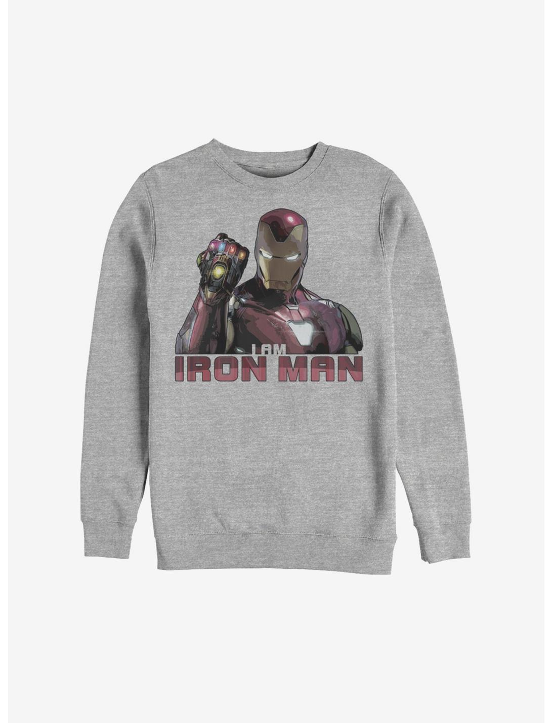 Marvel Iron Man Stones Sweatshirt, ATH HTR, hi-res