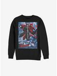Marvel Spider-Man Japanese Text Sweatshirt, BLACK, hi-res