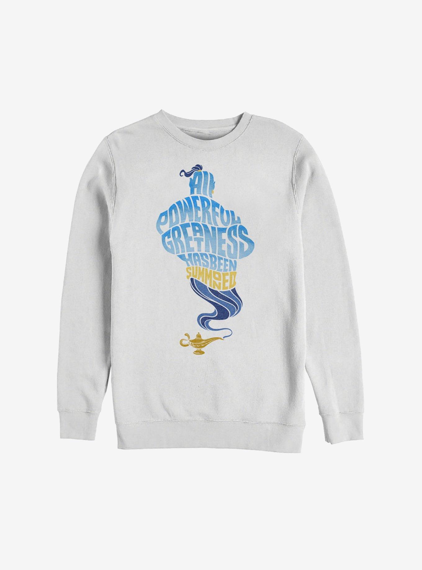 Disney Aladdin 2019 All Powerful Genie Sweatshirt, WHITE, hi-res