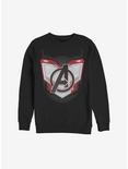 Plus Size Marvel Avengers: Endgame Logo Armor Sweatshirt, BLACK, hi-res