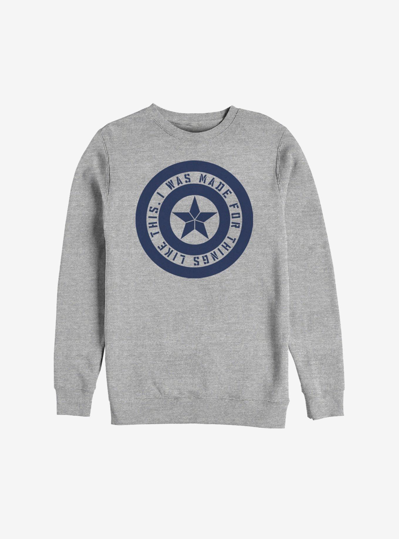 Marvel Avengers: Endgame Shield Inspiration Sweatshirt, ATH HTR, hi-res